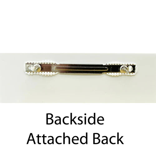 back of army nameplate with back attached
