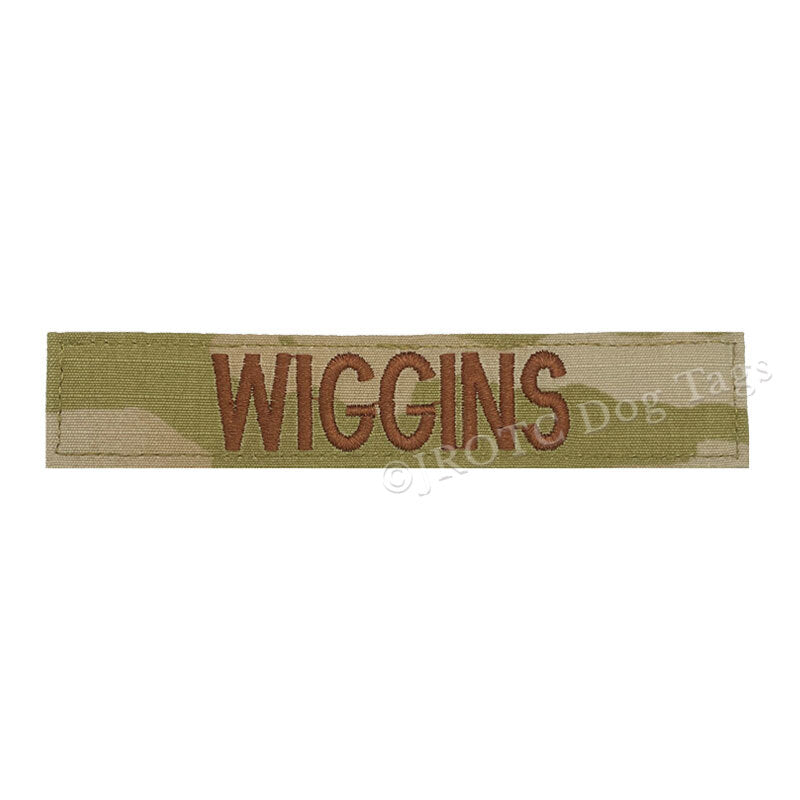 Custom USAF OCP MULTICAM NAME TAPES