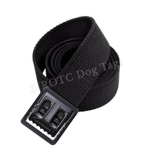 50 Inches Black Belt with Open Face Black Buckle Unisex [G0026]