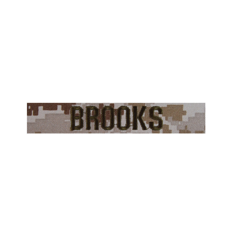 Custom Desert MCCU Nametape (Hook Back) [G0063]