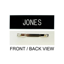 Navy 1" x 3" Smooth Engraved Nameplate [G0079]