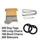 Blank Dog Tag Set (100 Set) [G0093]