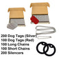 Blank Dog Tag Set with Medical Tags (100 Set) [G0094]